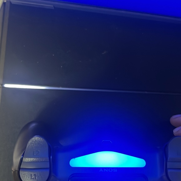 Sony PS4 Interface with Blue Theme